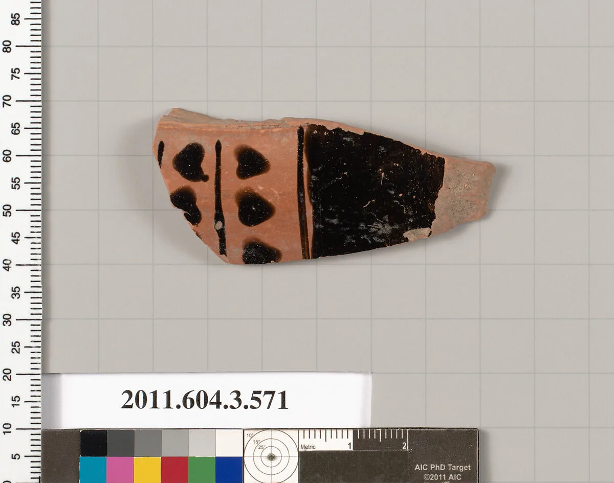 Terracotta fragment of a column-krater (bowl for mixing wine and water) — Unknown