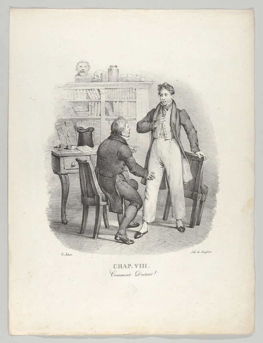 Chap. VIII: Comment Docteur! (What, Doctor?) — Victor Adam|Sazerac and Duval|Langlumé
