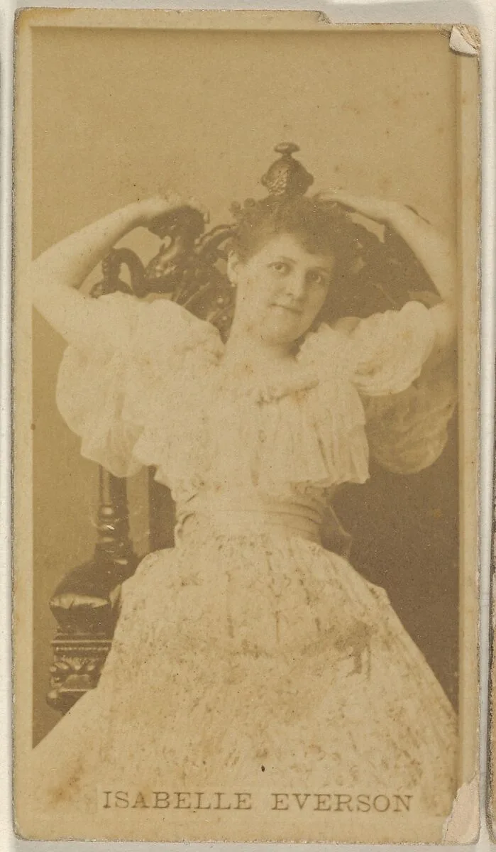 Isabelle Everson, from the Actors and Actresses series (N45, Type 8) for Virginia Brights Cigarettes — Allen & Ginter