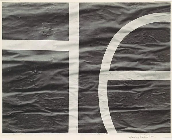 Sign Detail, New York — Harry Callahan