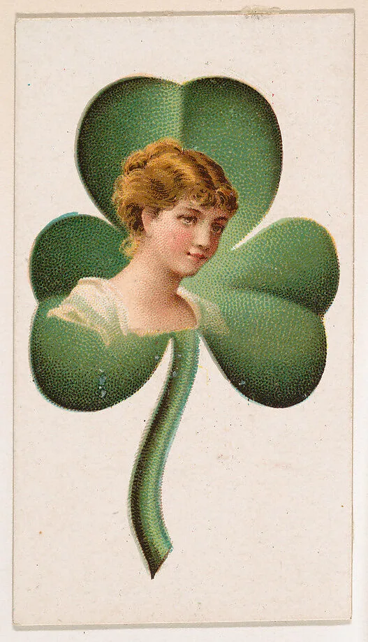 Three-leaf clover, from the Novelties series (N228, Type 5) issued by Kinney Bros. — Kinney Brothers Tobacco Company