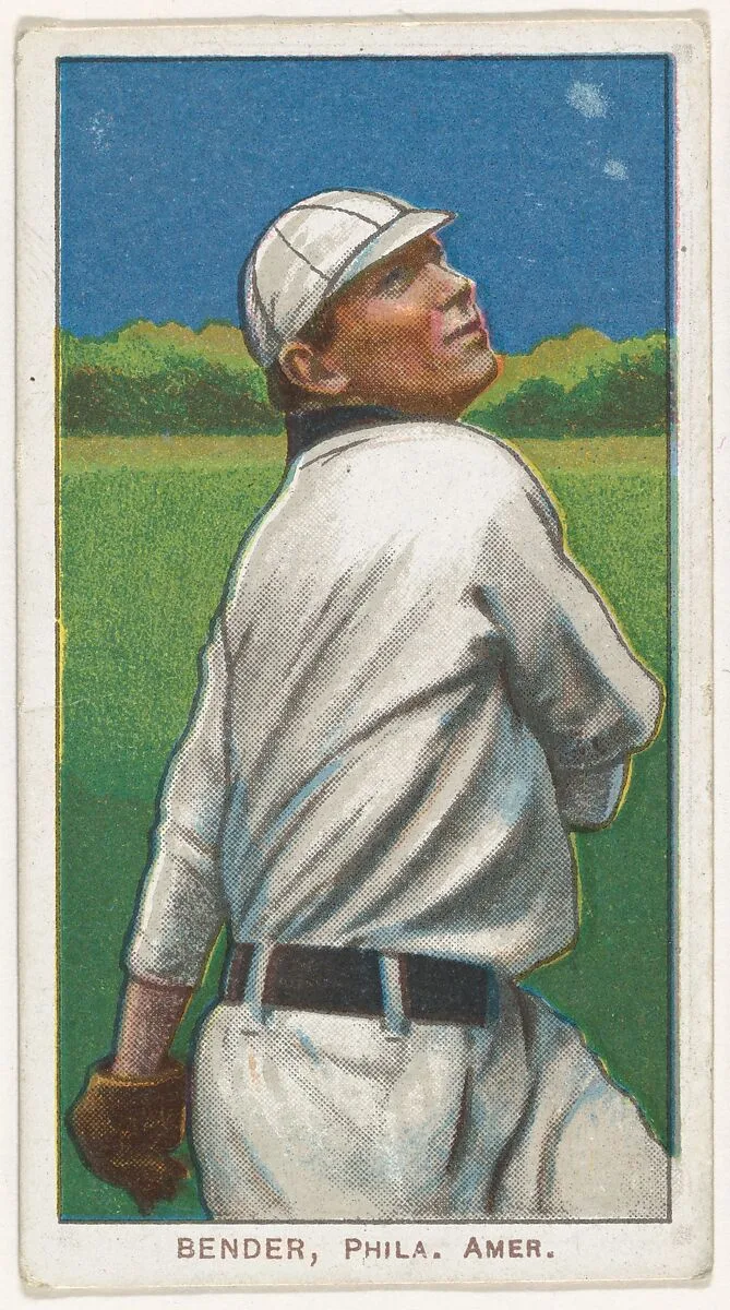 Bender, Philadelphia, American League, from the White Border series (T206) for the American Tobacco Company — American Tobacco Company