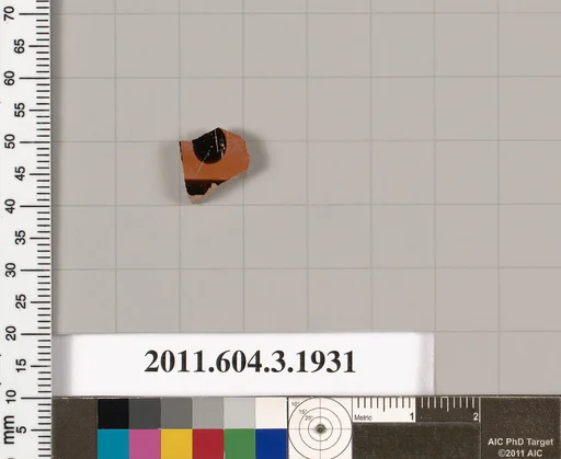 Terracotta fragment of a kylix (drinking cup) or a skyphos (deep drinking cup)?