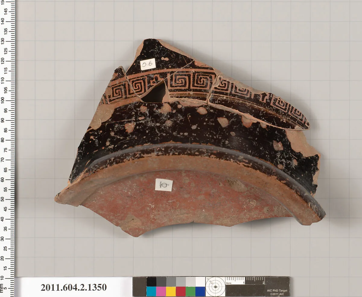 Terracotta fragment of a skyphos (deep drinking cup) — Unknown