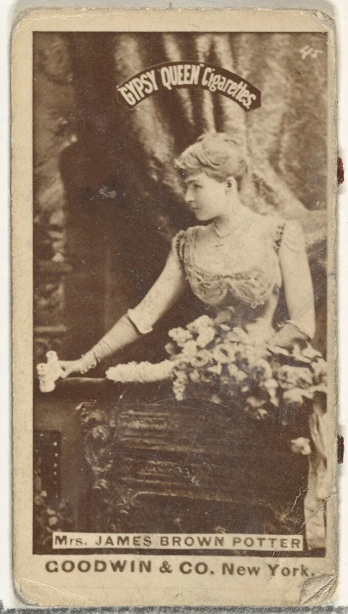 Mrs. James Brown Potter, from the Actors and Actresses series (N171) for Gypsy Queen Cigarettes — Goodwin & Company