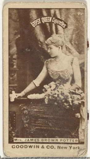 Mrs. James Brown Potter, from the Actors and Actresses series (N171) for Gypsy Queen Cigarettes