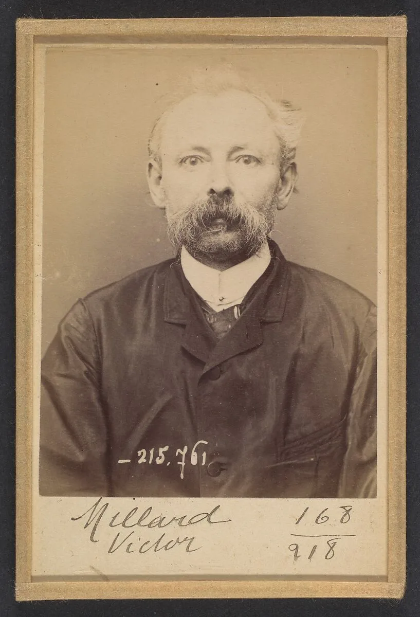 Millard. Victor. 53 ans, né le 5/6/40 à Moyon (Oise). Cordonnier. 16/3/94. — Alphonse Bertillon