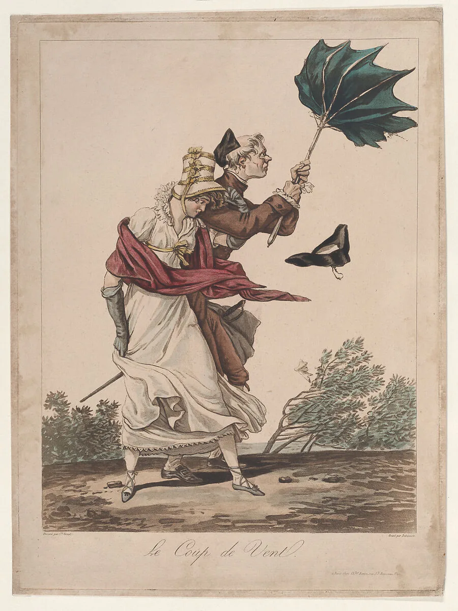 Le Coup de Vent — Louis Philibert Debucourt|Carle (Antoine Charles Horace) Vernet|Charles Bance