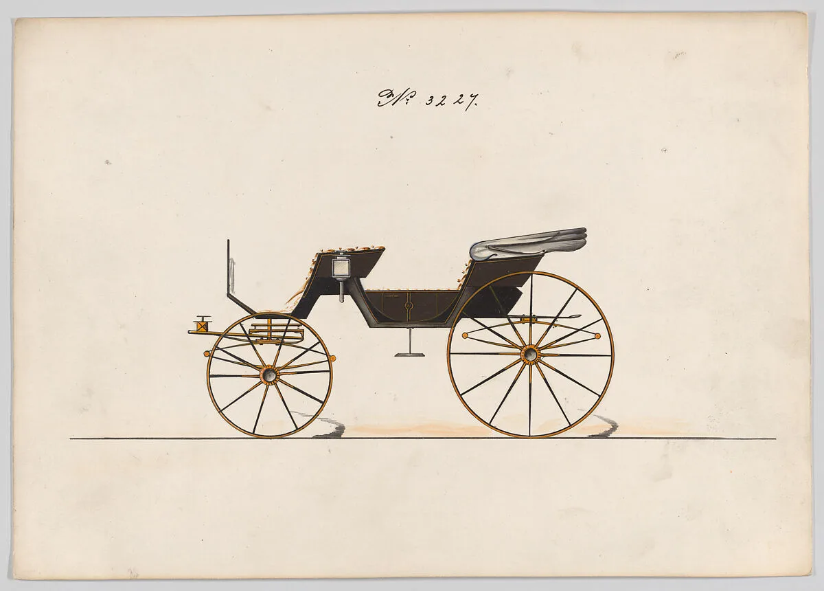 Design for 2 seat Phaeton, no. 3227 — Brewster & Co.
