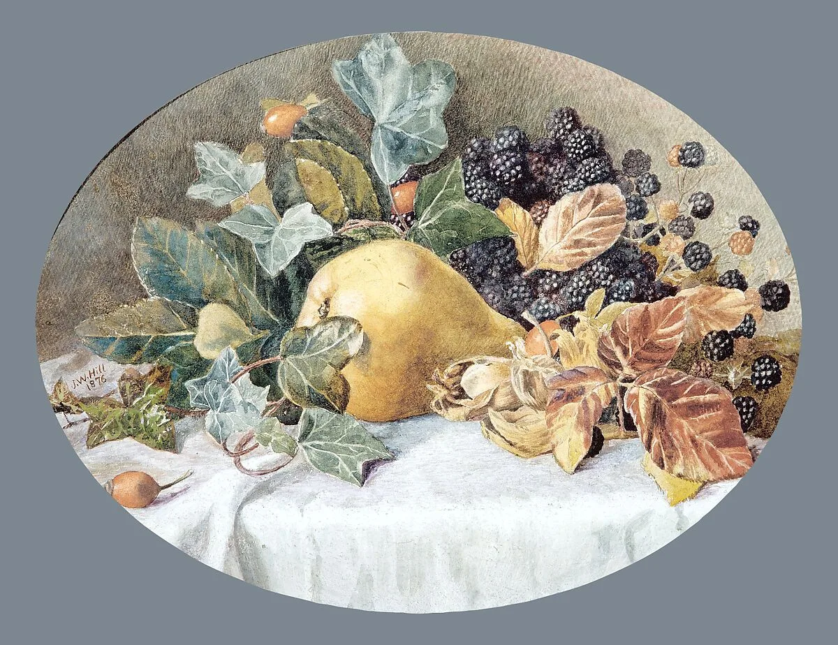 Still Life with Fruit — John William Hill
