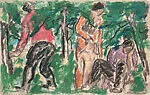 Untitled (park scene) — Abraham Walkowitz
