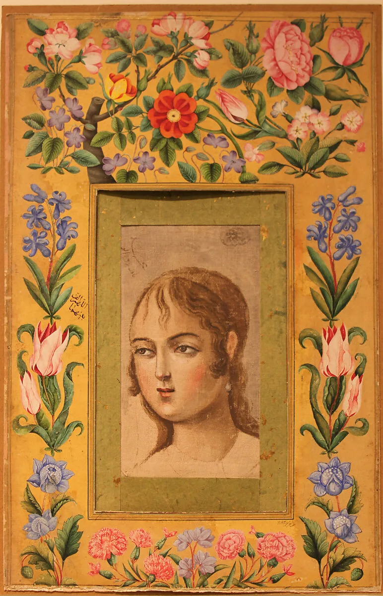 Painting of a Young Beauty — Muhammad Sadiq|'Ali Akbar