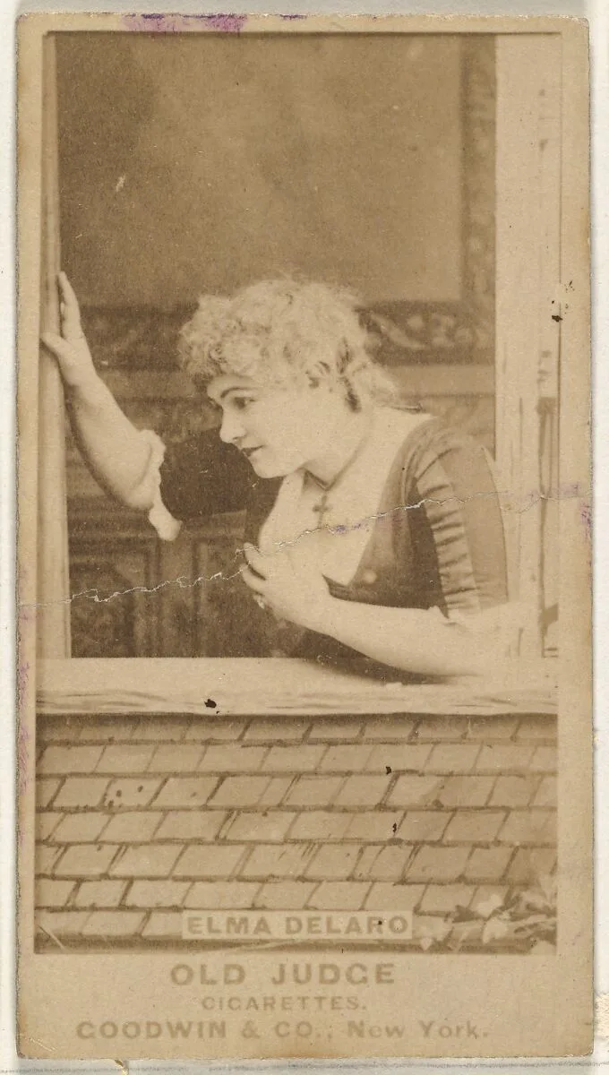 Elma Delaro, from the Actors and Actresses series (N171) for Old Judge Cigarettes — Goodwin & Company