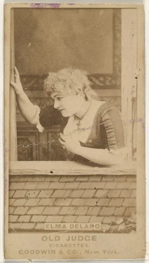 Elma Delaro, from the Actors and Actresses series (N171) for Old Judge Cigarettes