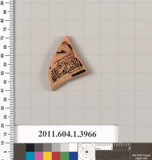 Terracotta fragment of a kylix (drinking cup)