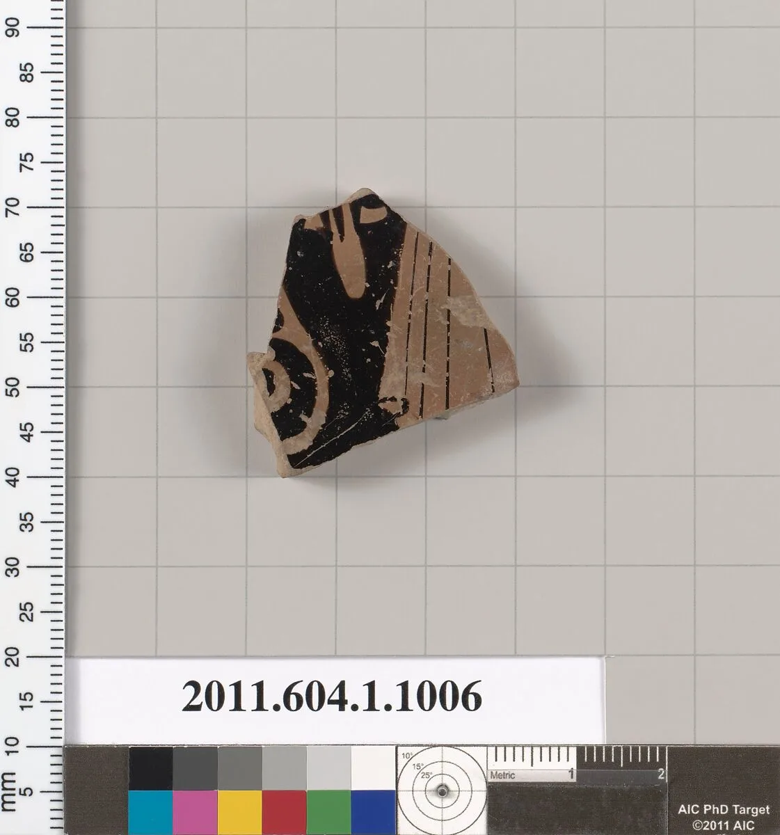 Terracotta fragment of a kylix (drinking cup) — Unknown