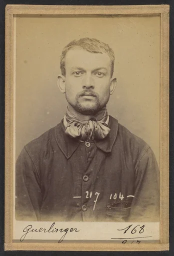 Guerlinger. Pierre. 28 ans, né le 31/5/65 à St-Avold (Moselle). Journalier. Anarchiste. 14/4/94.