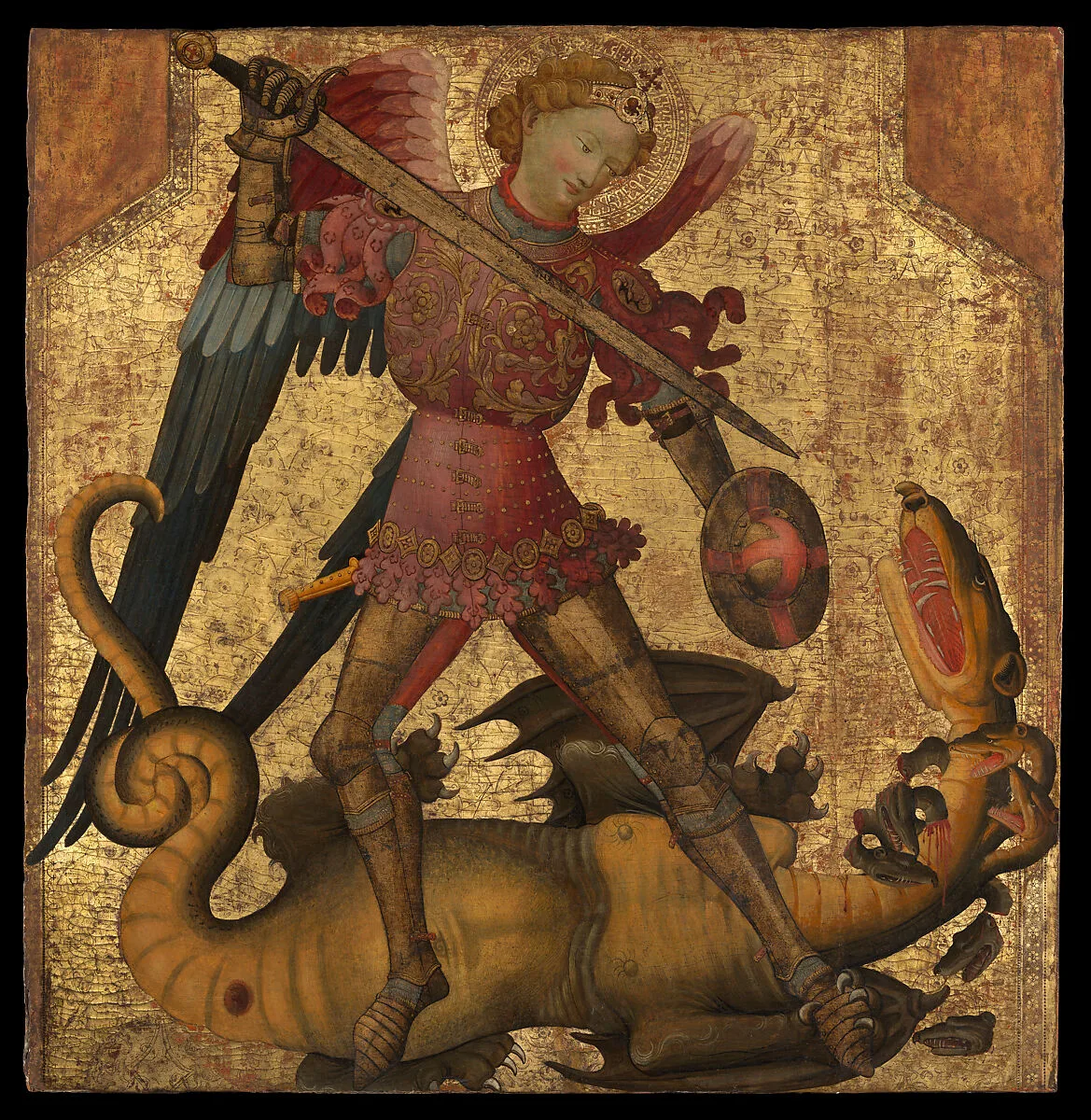 Saint Michael and the Dragon — Spanish (Valencian) Painter