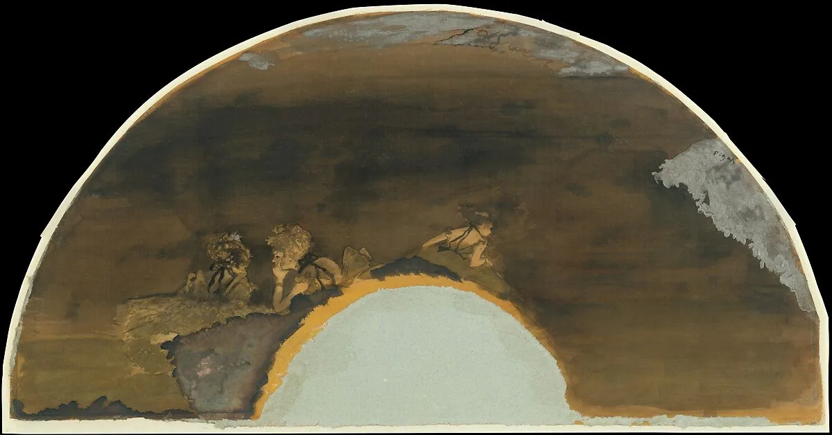 Fan Mount: Dancers — Edgar Degas