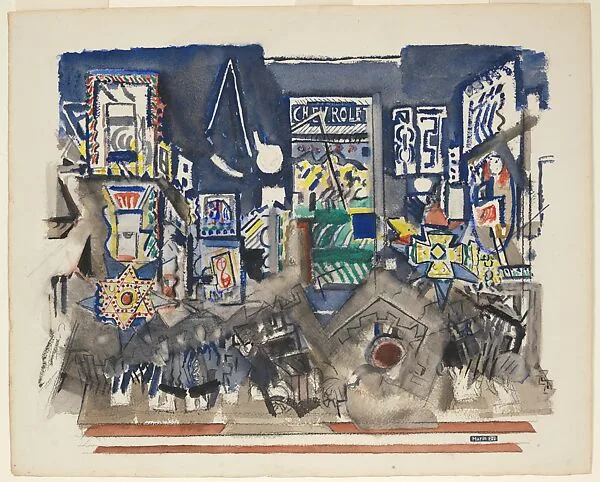 Broadway Night — John Marin