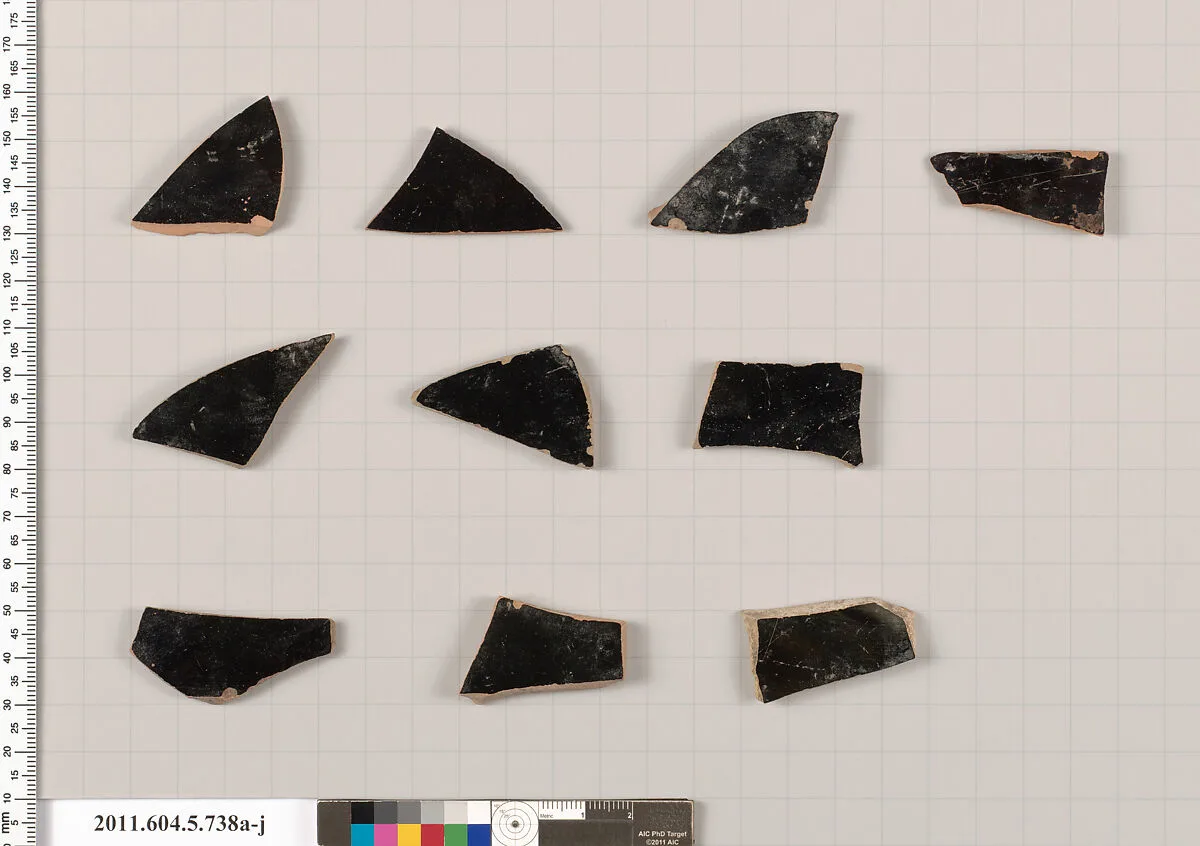 Terracotta fragments of kylikes (drinking cups) — Unknown