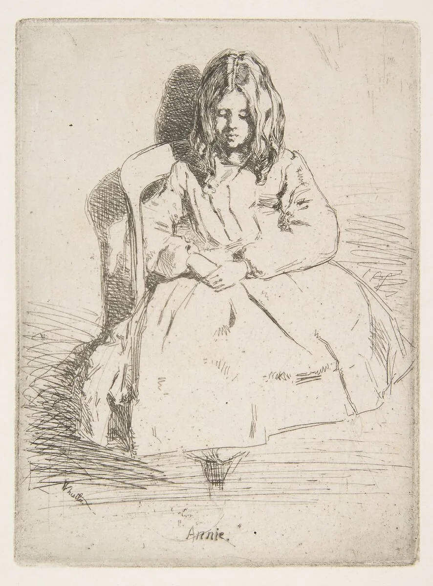 Annie Seated — Annie Harriet Haden|James McNeill Whistler
