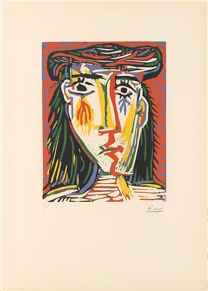 Jacqueline with a Straw Hat — Pablo Picasso|Hidalgo Arnéra|Galerie Louise Leiris