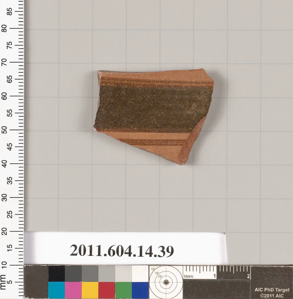 Terracotta fragment of a closed shape — Unknown