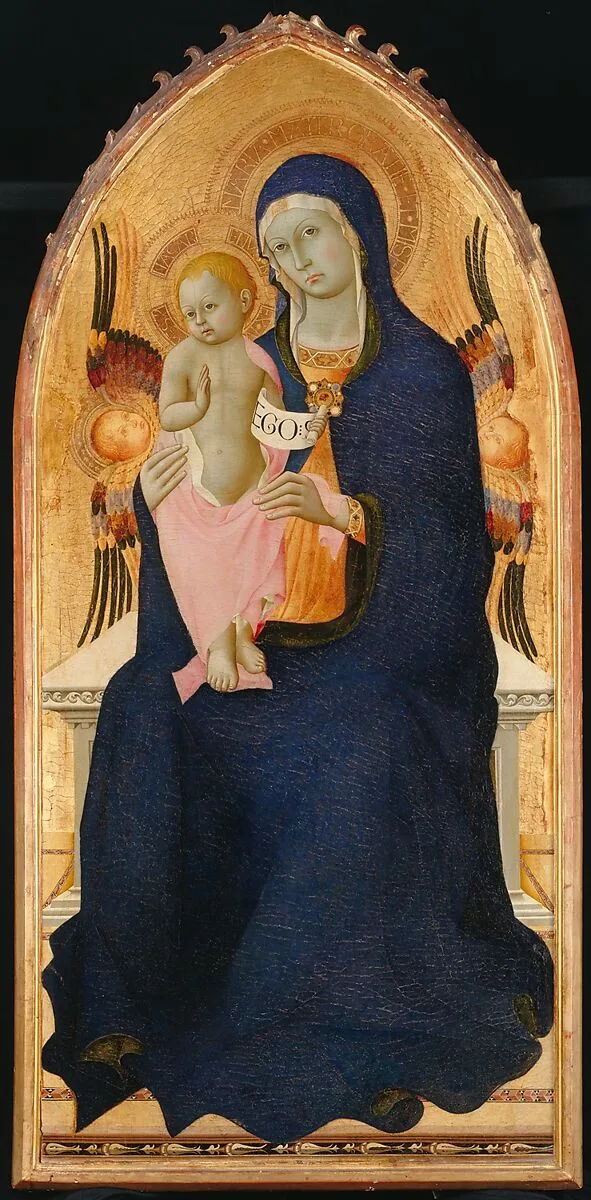 Engaged molding on a polyptych panel — Unknown