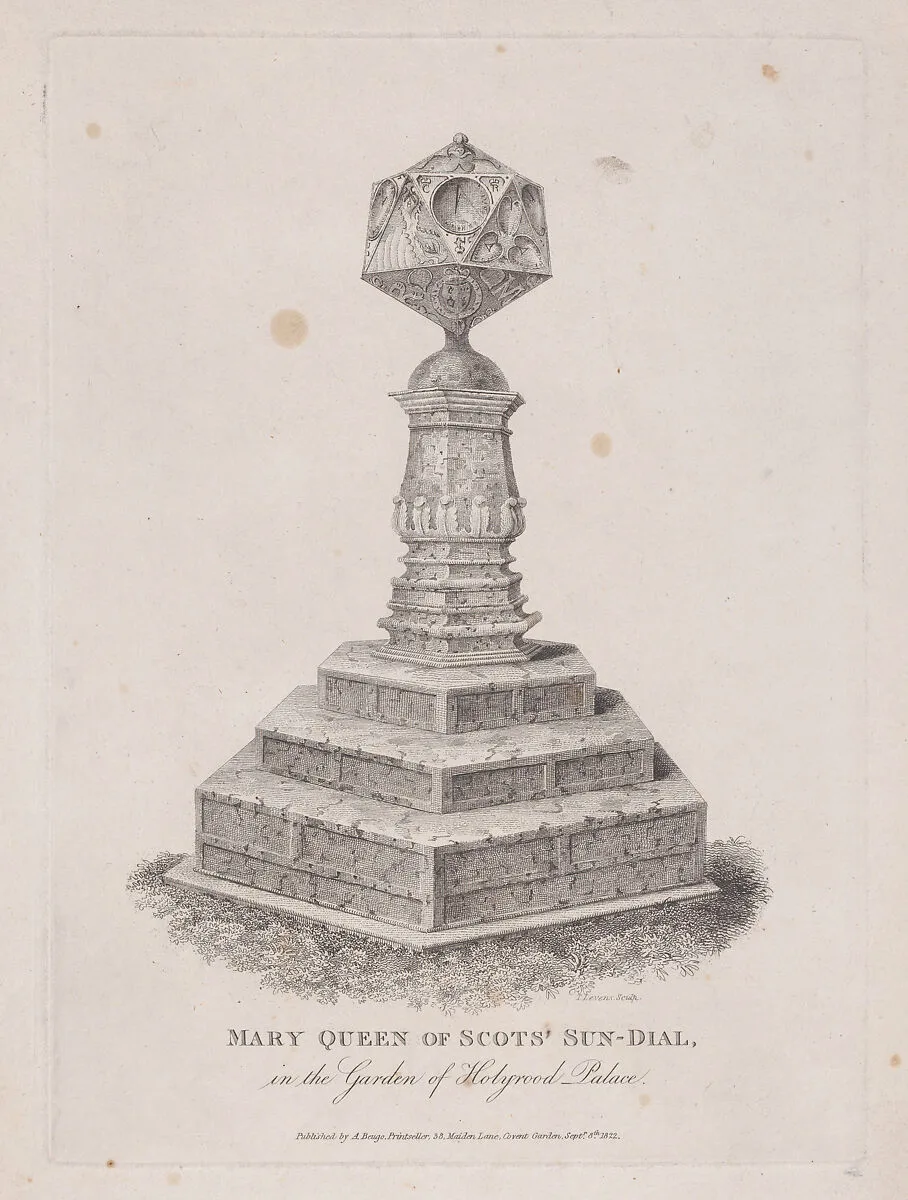 Mary, Queen of Scots's Sundial, in the garden of Holyrood Palace — Mary, Queen of Scots|Alexander Beugo|T. Levens