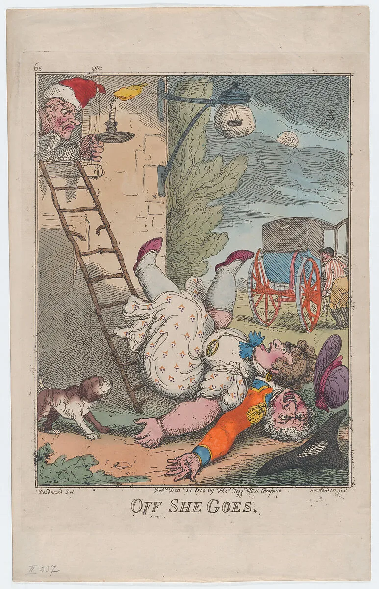 Off She Goes — Thomas Rowlandson|Thomas Tegg|George Murgatroyd Woodward