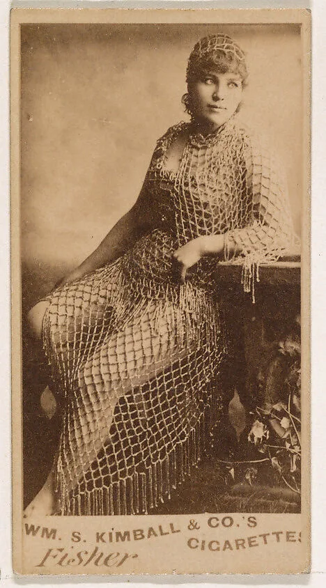 Miss Fisher, from the Actresses series (N203) issued by Wm. S. Kimball & Co. — William S. Kimball & Company