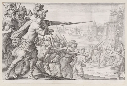 Prise de la Ville de Bone (Capture of the City of Bonne), from La Vie de Ferdinand Ier de Médicis série appelée aussi Les Batailles des Médicis (The Life of Ferdinand I de'Medici also called The Medici Battles)