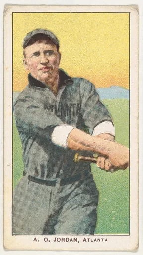 A.O. Jordan, Atlanta, Southern League, from the White Border series (T206) for the American Tobacco Company