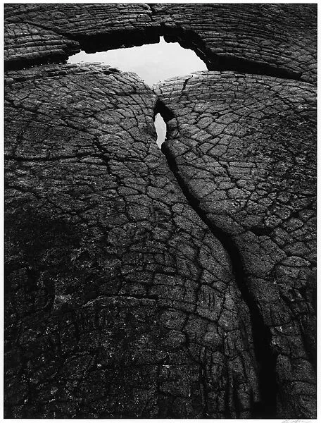 Lava Rock and Pool, Kona Coast, Hawaii — Ansel Easton Adams