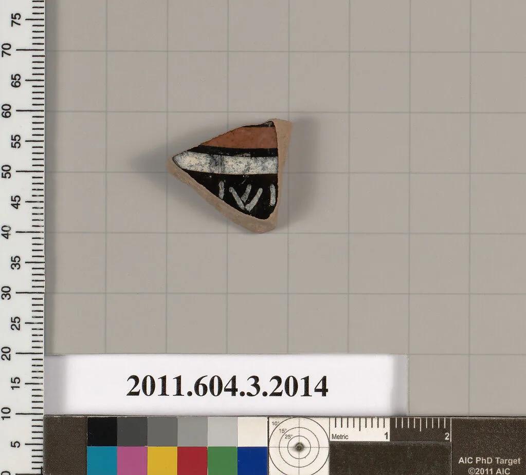 Terracotta fragment of a kylix (drinking cup) — Unknown
