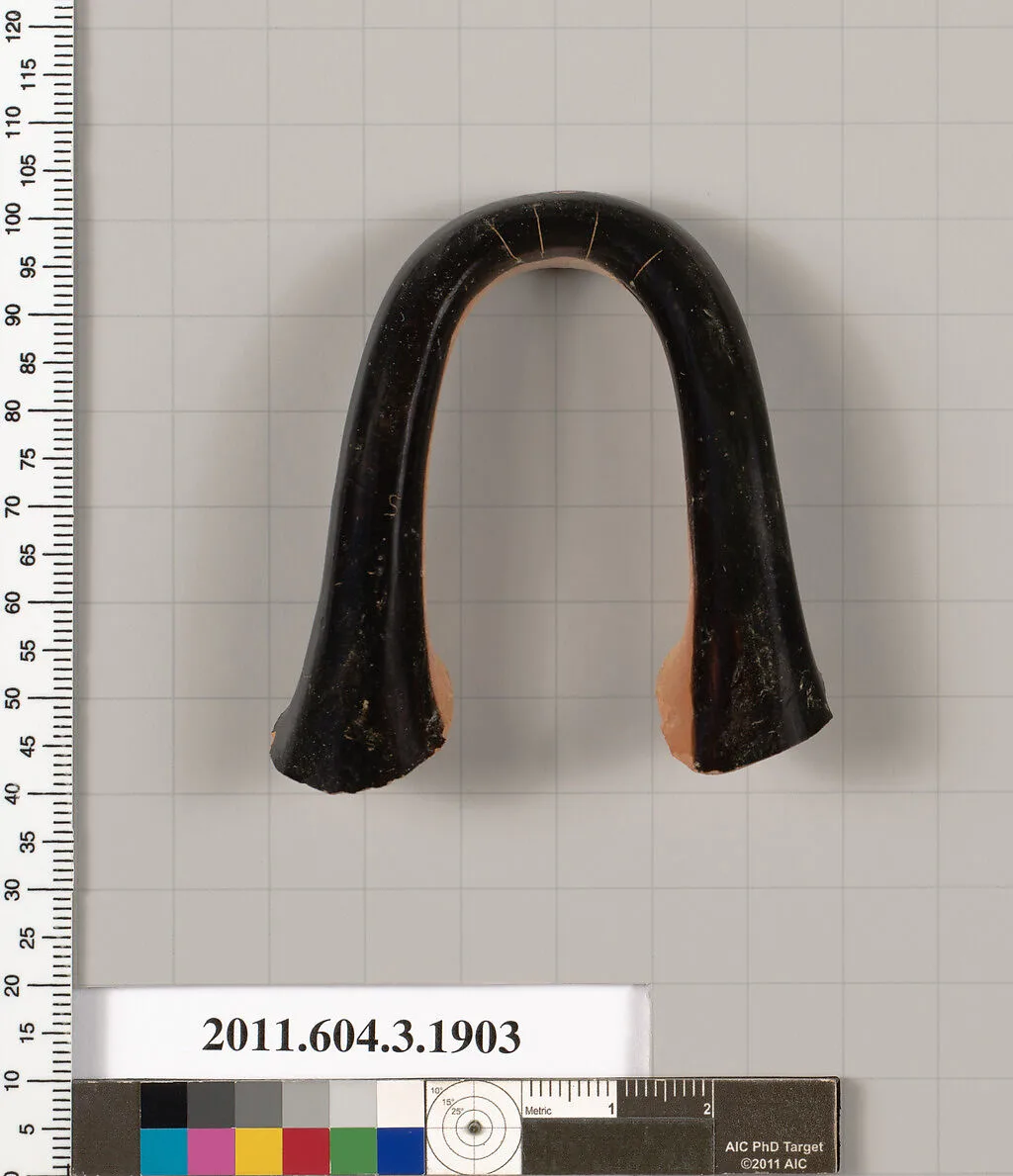 Terracotta fragment of a kylix (drinking cup) — Unknown