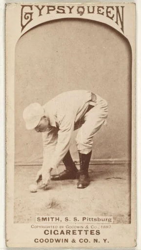 Charles Marv "Pop" Smith, Shortstop, Pittsburgh, from the Old Judge series (N172) for Old Judge and Gypsy Queen Cigarettes