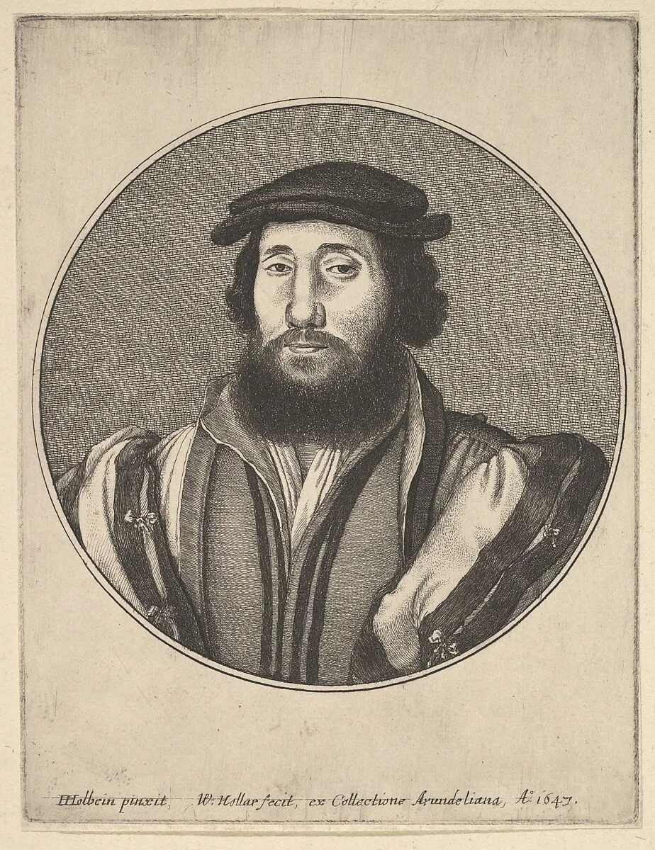 Bearded Man — Wenceslaus Hollar|Hans Holbein the Younger