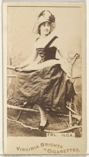 Fräulein Ilga, from the Actors and Actresses series (N45, Type 1) for Virginia Brights Cigarettes