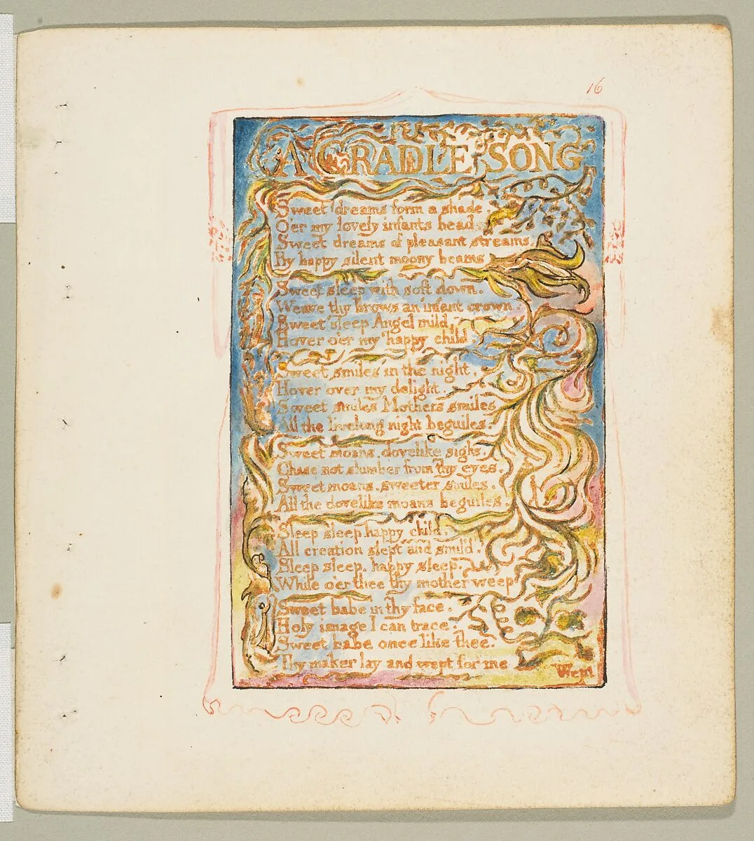 Songs of Innocence: A Cradle Song — William Blake