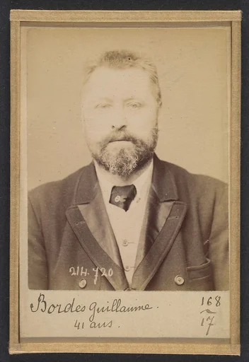 Bordes. Guillaume, Auguste. 40 ans, né à Centrayes (Aveyron). Tailleur. Pas de motif. 29/2/94.