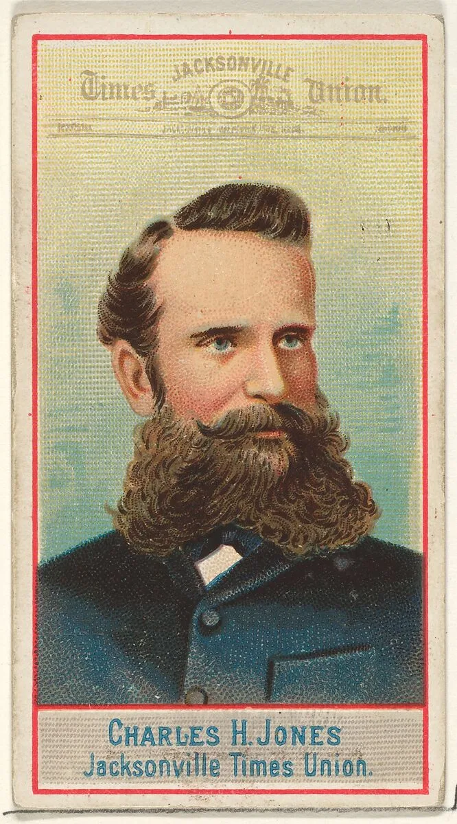 Charles H. Jones, Jacksonville Times Union, from the American Editors series (N1) for Allen & Ginter Cigarettes Brands — Allen & Ginter