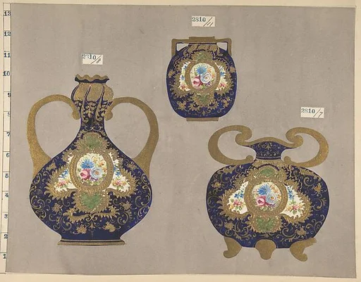 European porcelain designs in Japanese style
