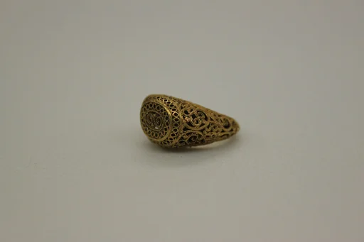 Gold Ring in Filigree Technique
