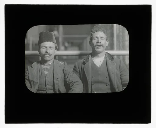 [Social Documentary Lantern Slide of New York]