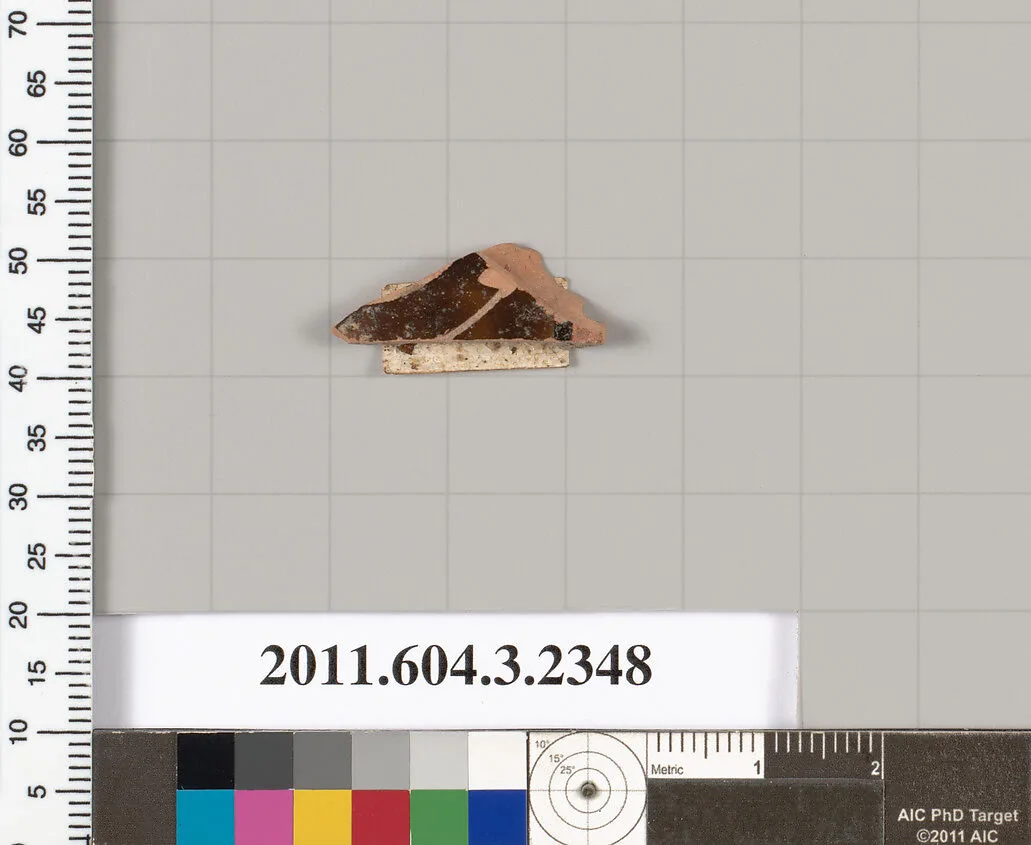 Terracotta fragment of a kylix: eye-cup (drinking cup) — Unknown
