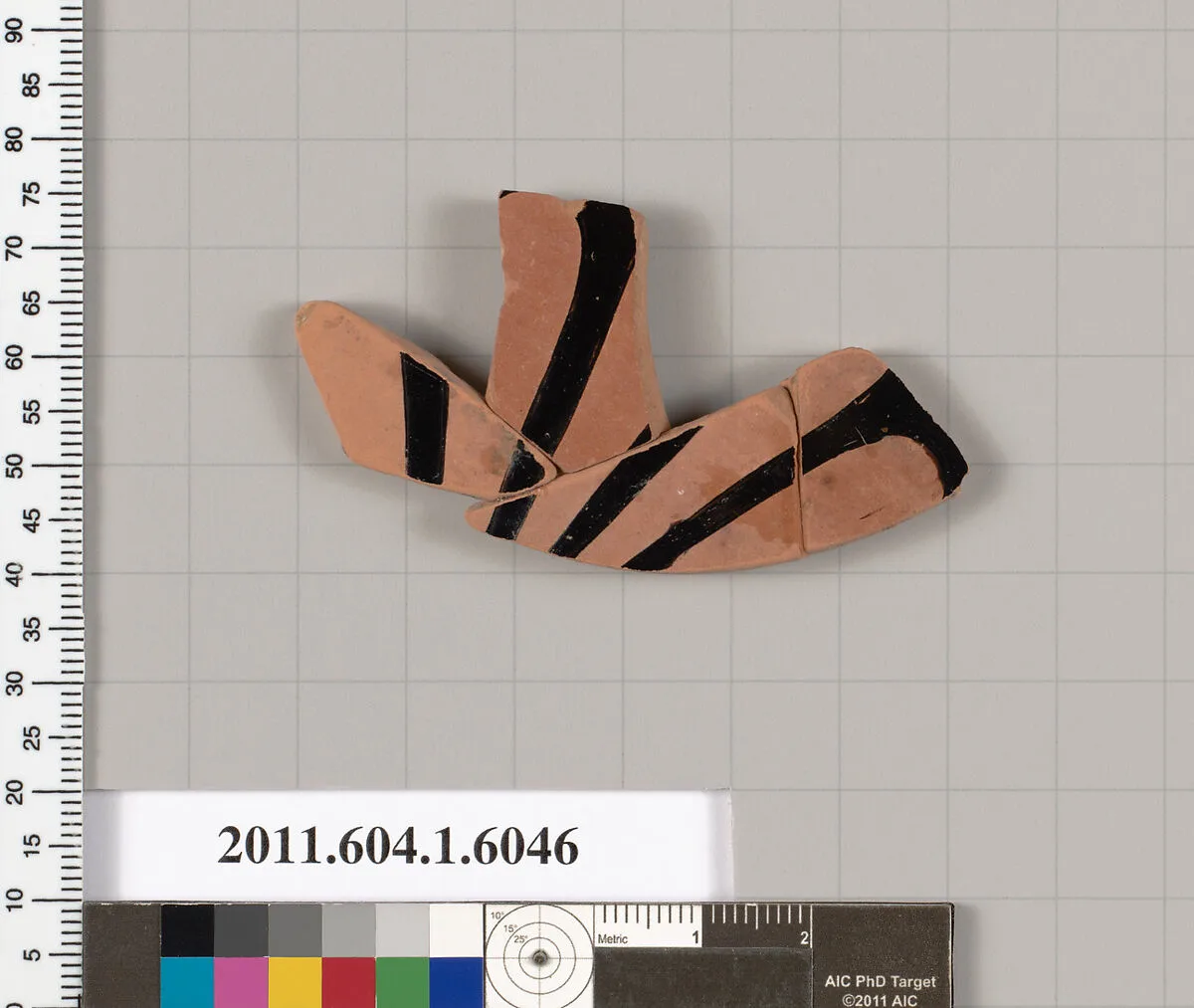 Terracotta fragment of a kylix (drinking cup) — Unknown