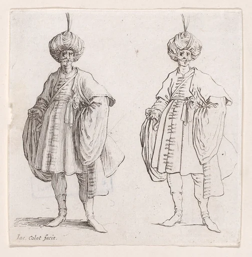 Turk Wearing Turban Seen from the Front, from Varie Figure (Various Figures)