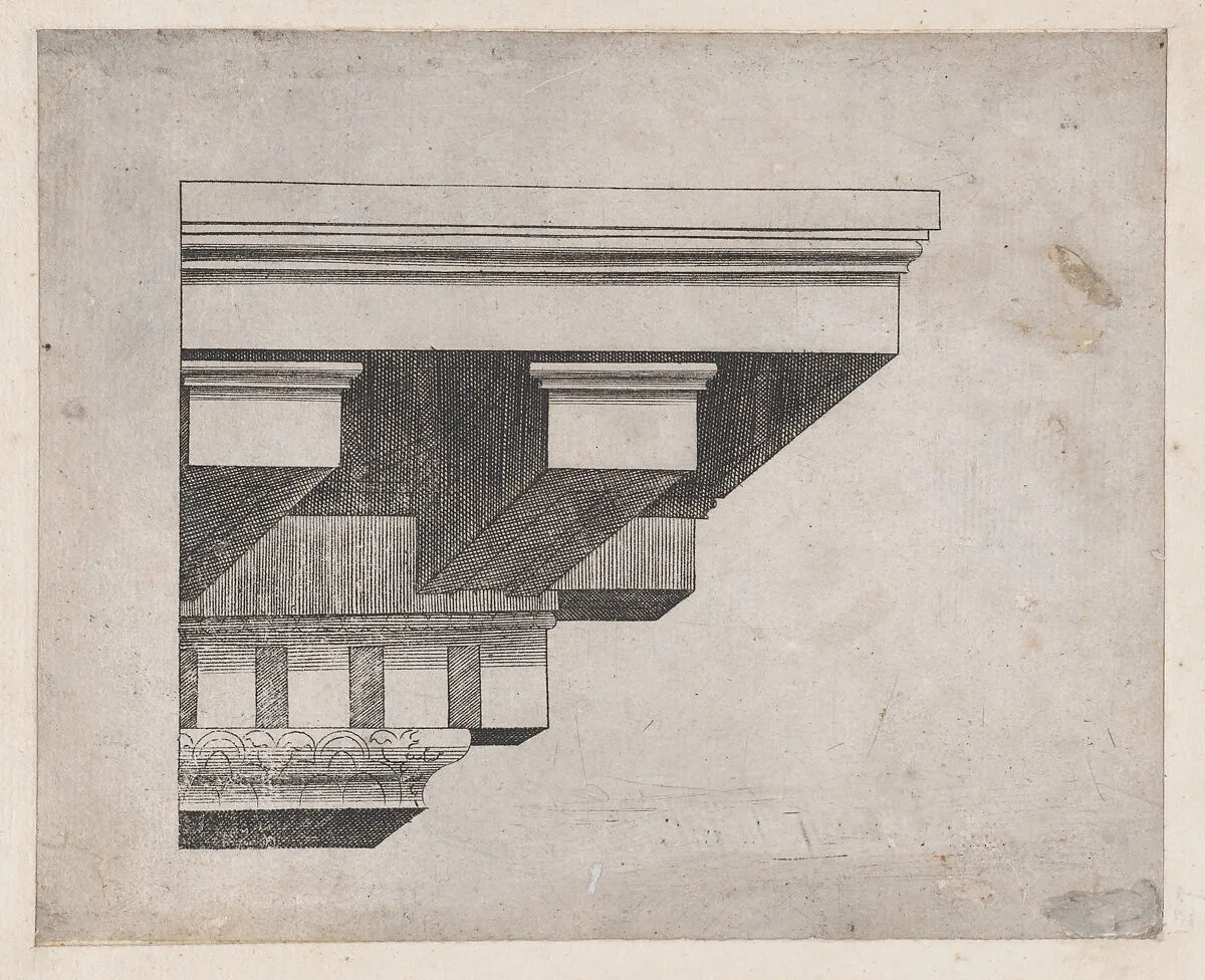 Speculum Romanae Magnificentiae: Cornice — Anonymous|Jacques Prevost de Gray